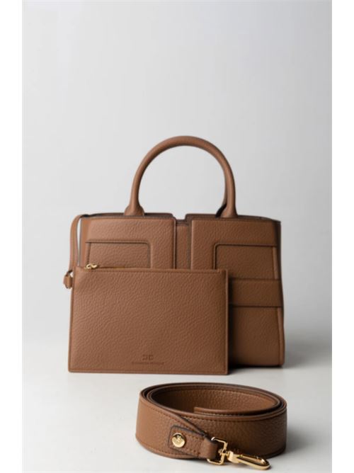 MAXI LOGO BAG ELISABETTA FRANCHI | BS35A56E2EC1 Brown Sugar
